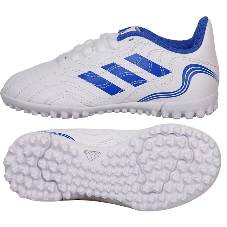 Ghete de fotbal Adidas Copa Sense.4 Tf Jr GW7398 alb alb