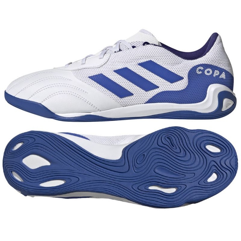 Adidas Copa Sense.3 In M GV8776 ghete de fotbal alb alb Adidas Copa Sense.3 In M GV8776 ghete de fotbal alb alb