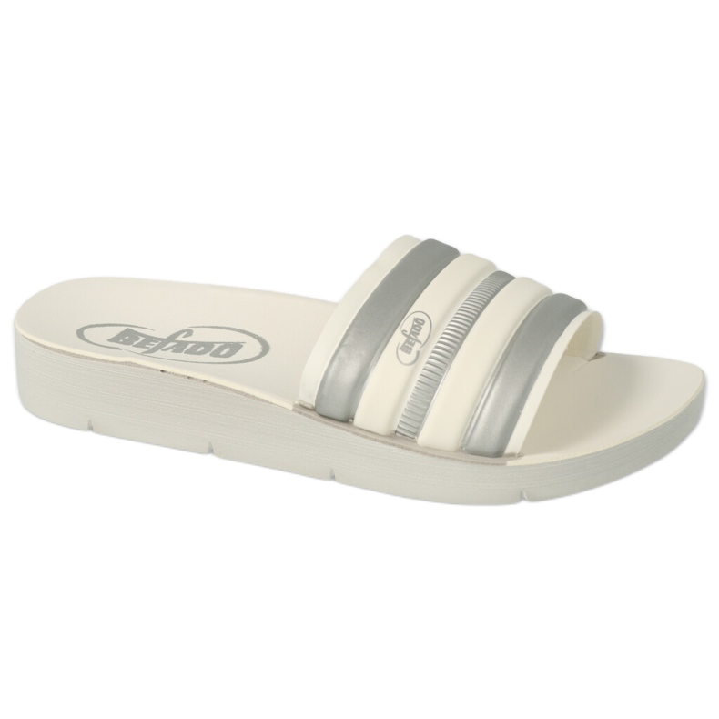 Befado Foam Flip Flip Flops 067Y001 Alb cu dungi gri
