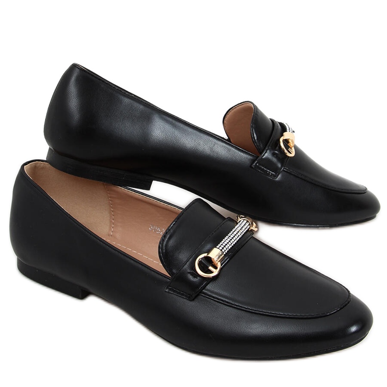 Mocasini Gessa Black de dama negru