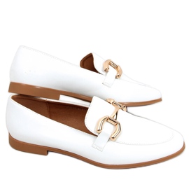 Mocasini de dama Tulip White alb