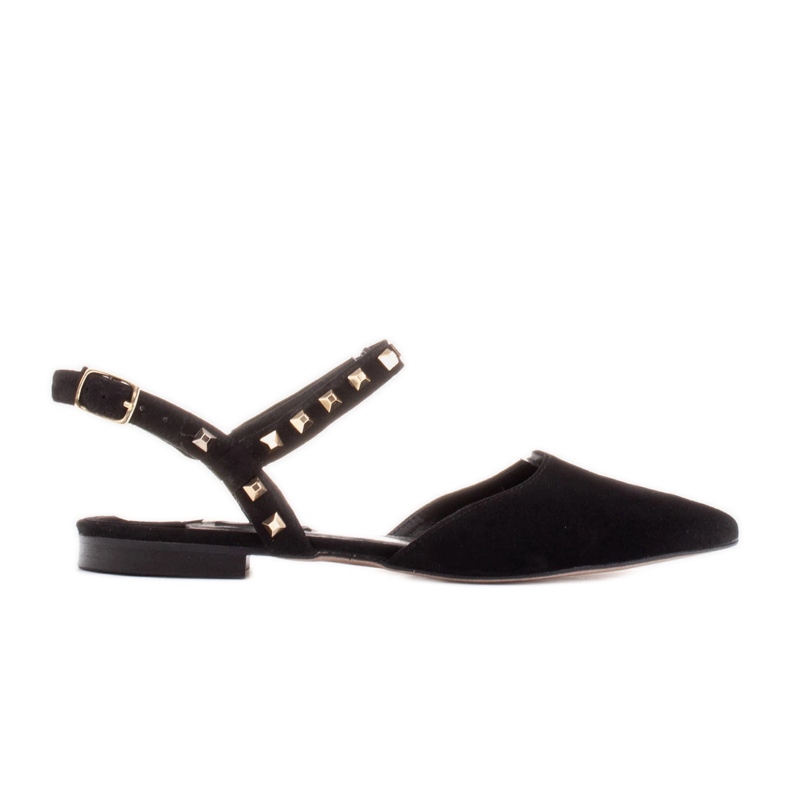 Marco Shoes Sandale negre cu crampoane negru