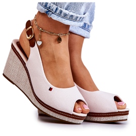 PS1 Sandale Confortabile Damă Cu Cataramă Bej Thallas