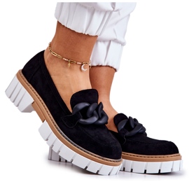 PS1 Mocasini din piele intoarsa Cu Decorat Talisa Neagra negru PS1 Mocasini din piele intoarsa Cu Decorat Talisa Neagra negru