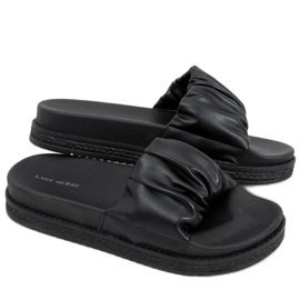 Papuci de dama Atissa Black negru