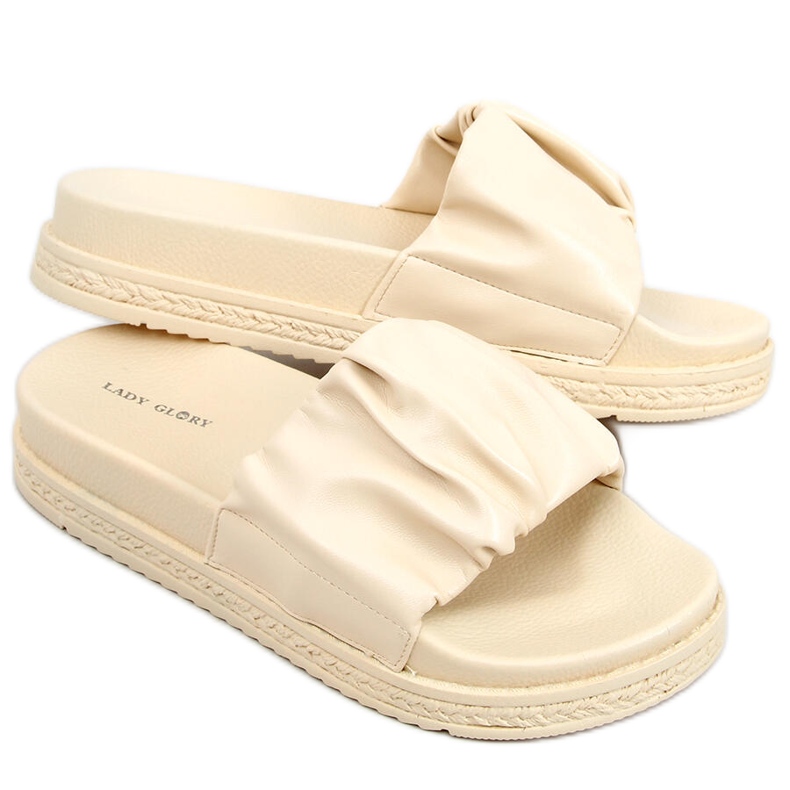 Papuci de damă Atissa Beige bej