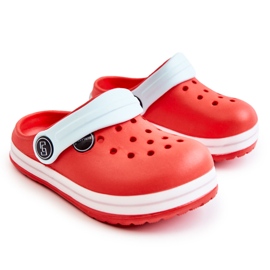 Papuci comozi pentru copii Crocs Red Colly roșu