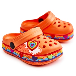 Papuci Copii Foam Crocs Orange Charie portocale