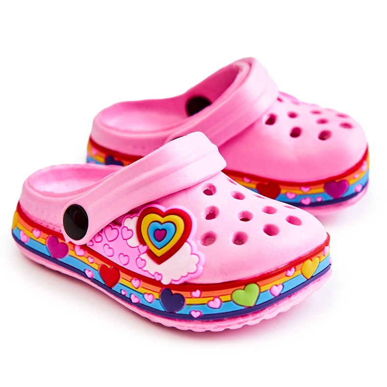 Papuci Copii Foam Crocs Pink Charie roz Papuci Copii Foam Crocs Pink Charie roz