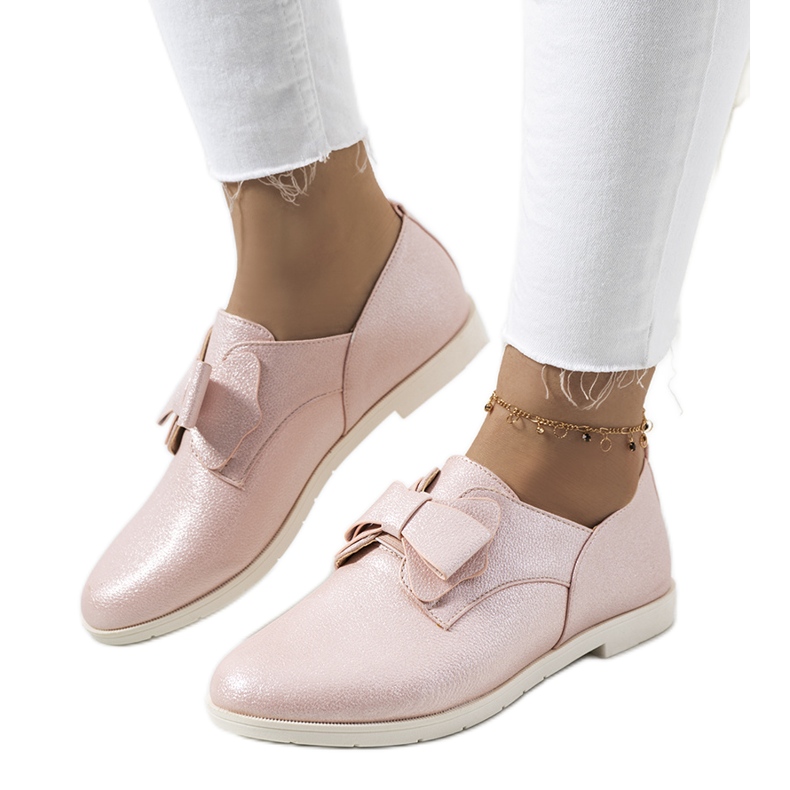 Brogues roz cu fundita Korner