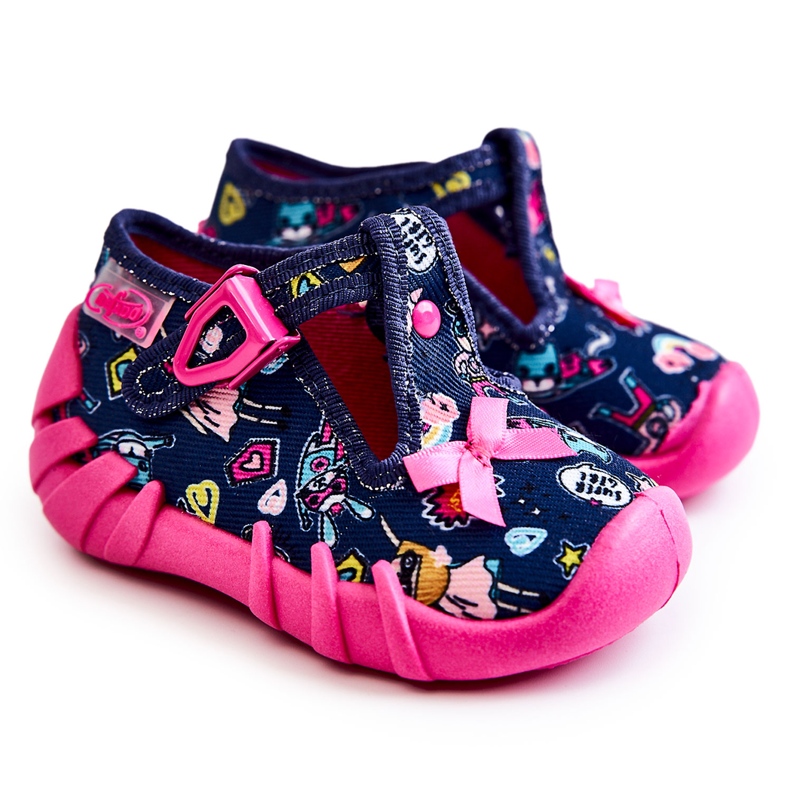 BEFADO S.A. Papuci Befado Supergirl Cu Fundita 110P456 Bleumarin albastru marin