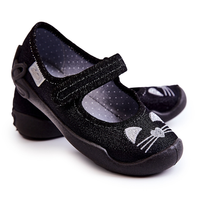 BEFADO S.A. Papuci balerina Befado Cats 114X450 Negru