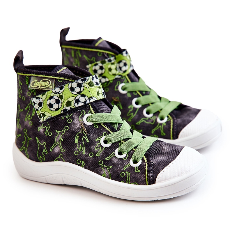 BEFADO S.A. Pantofi Înalți pentru Copii Fotbal Befado 268X070 Gri-Verde