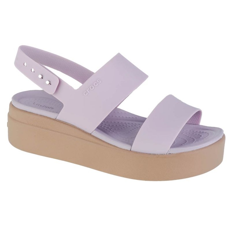Sandale Crocs Brooklyn Low Wedge 206453-5PV violet