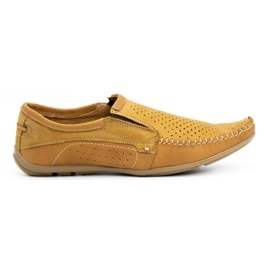 Olivier Mocasini barbati din piele 4206D rosu portocale Olivier Mocasini barbati din piele 4206D rosu portocale