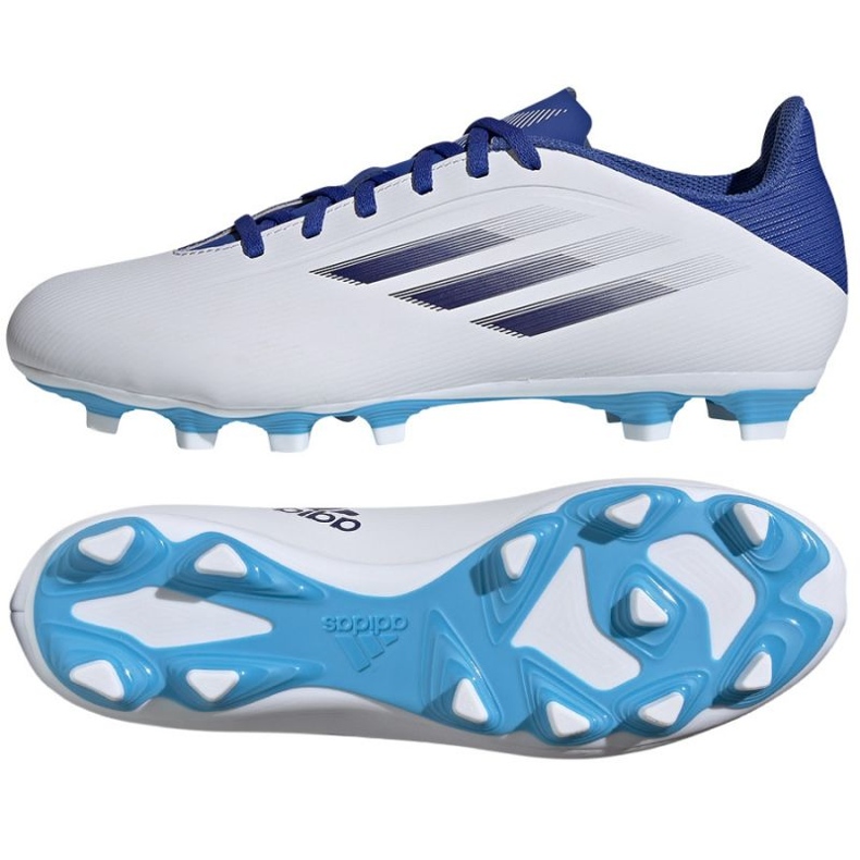 Ghete de fotbal Adidas X Speedflow.4 FxG M GW7515 alb alb