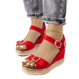 Espadrile roșii pe pană Lilley roșu Espadrile roșii pe pană Lilley roșu