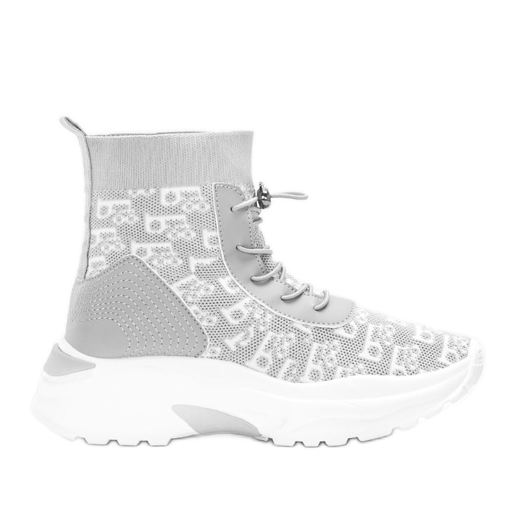 Tenisi Erma de damă gri alb