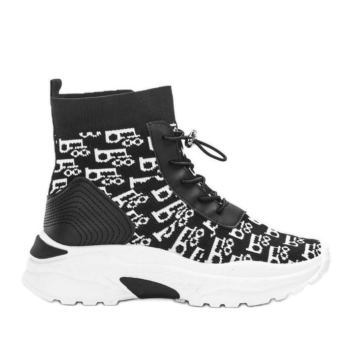 Tenisi negri Erma dama alb negru