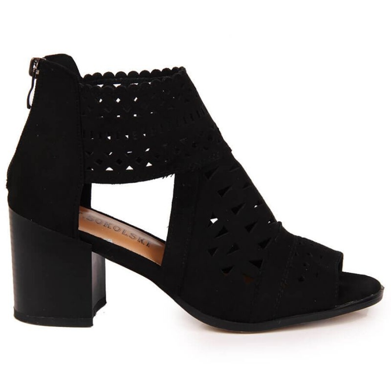 T.Sokolski W SCA158 sandale ajurate negre negru