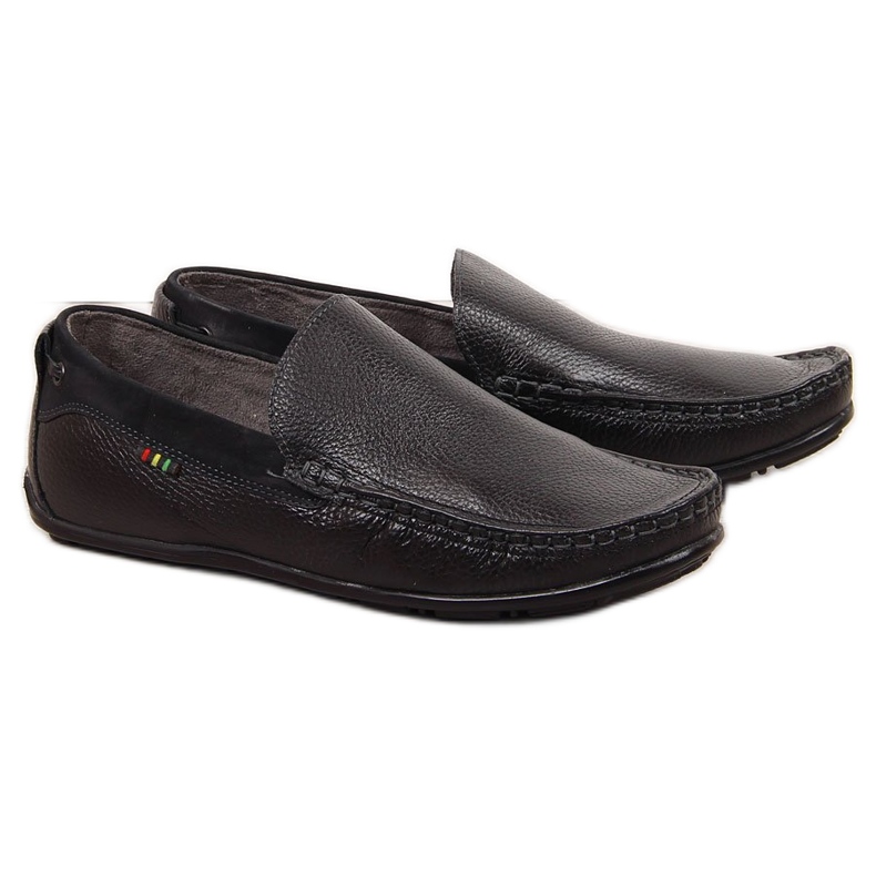 Mocasini barbati Gregor din piele neagra negru Mocasini barbati Gregor din piele neagra negru