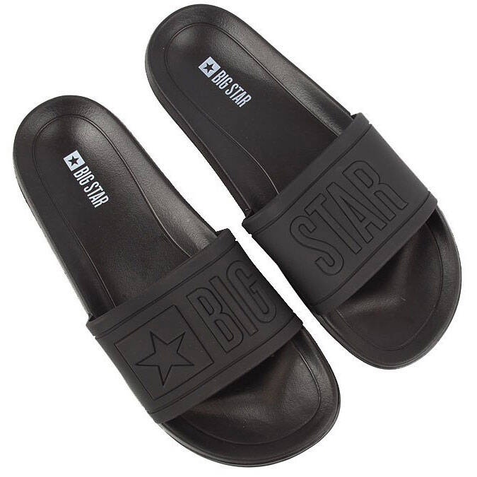 Papuci de plajă de cauciuc negru pentru bărbați Big Star DD174690