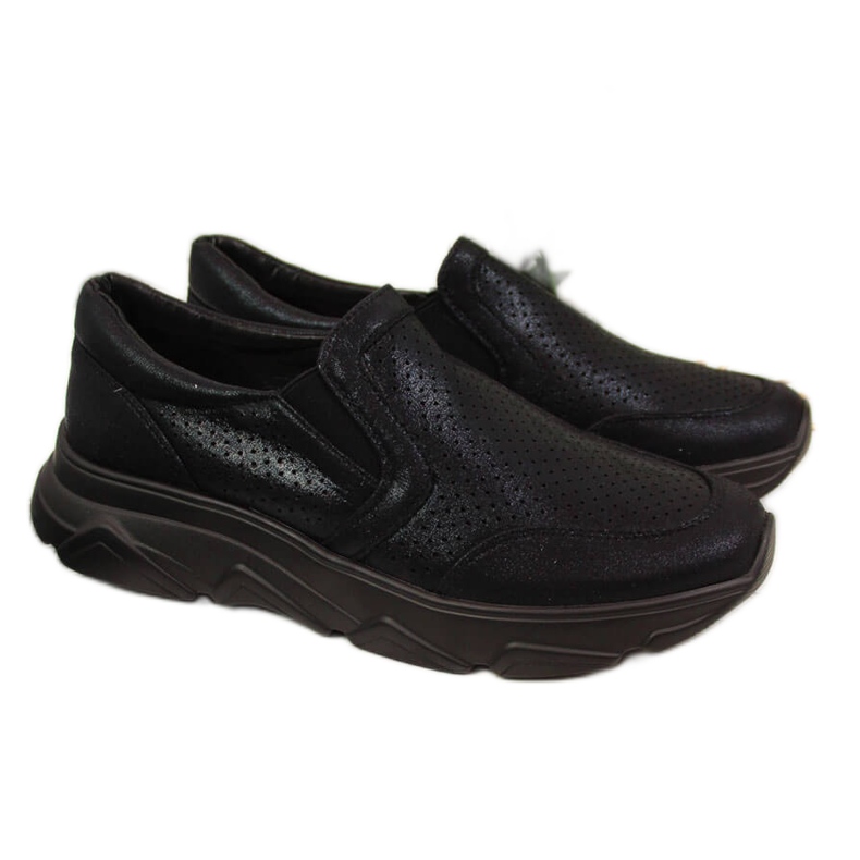 Pantofi sport dama, slip-on, negri Jezzi negru