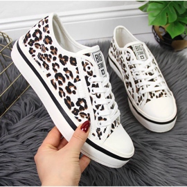 Big Star cu imprimeu leopard alb pentru femei JJ274615