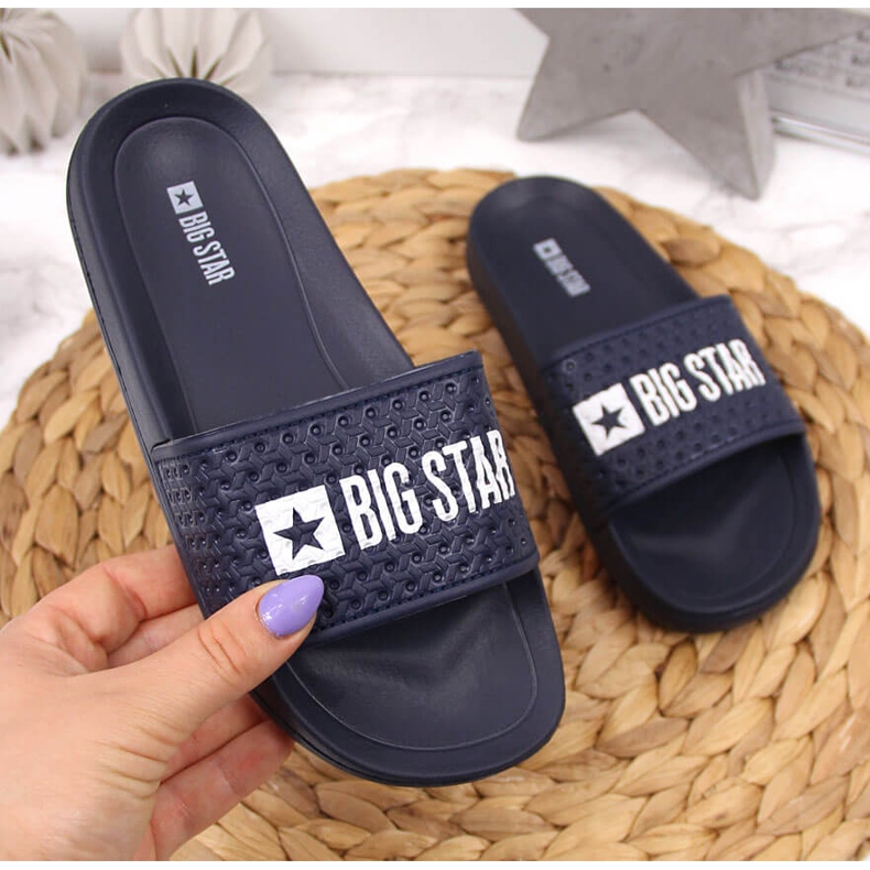 Papuci sport pentru copii Big Star GG374802 albastru marin