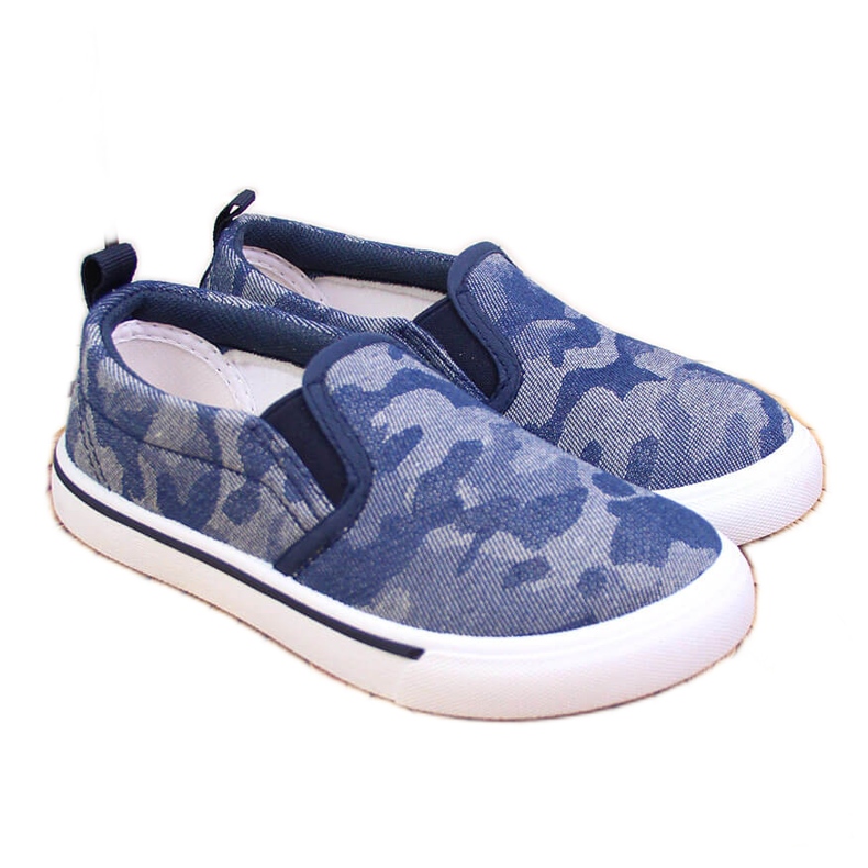 Pantofi slip on papuci pentru gradinita bleumarin Atletico albastru marin