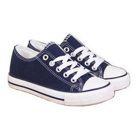 Tenisi copii Atletico bleumarin cu fermoar jos albastru