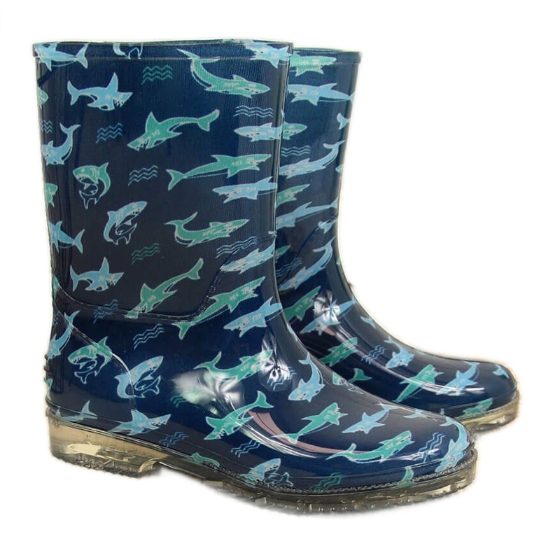 T.Sokolski Galoșe pentru băieți cu rechini bleumarin de T. Sokolski albastru