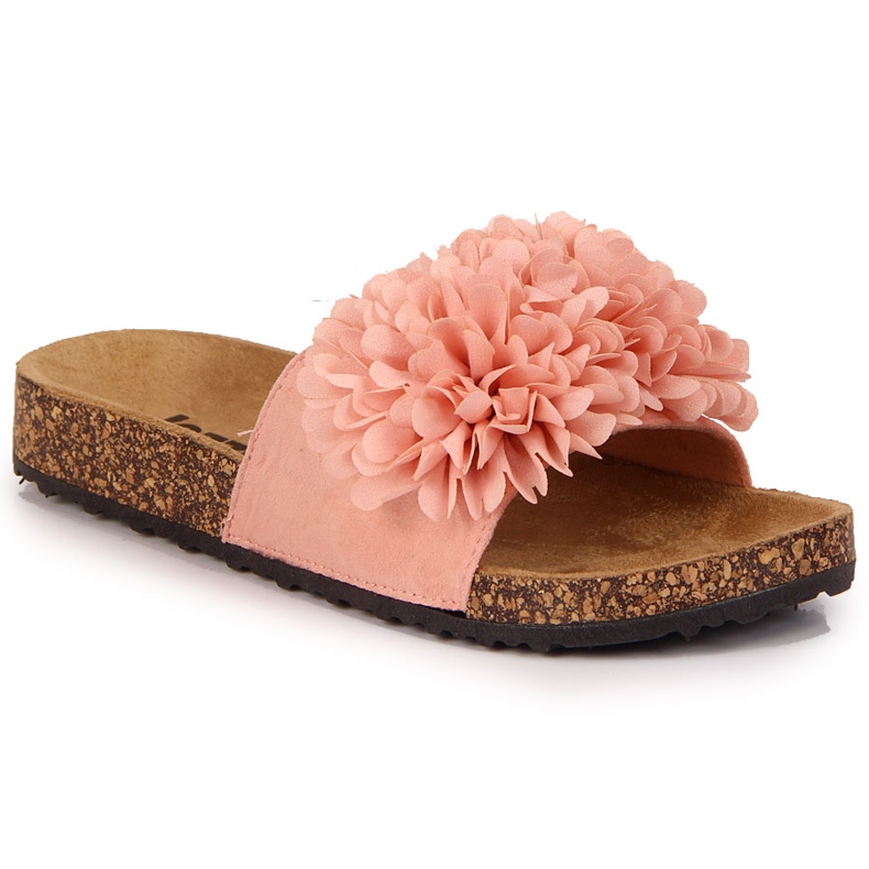 Papuci de dama cu o floare, Jezzi roz