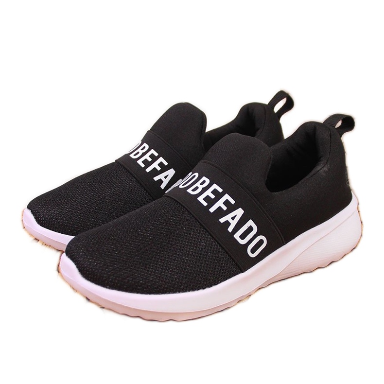 Pantofi sport pentru copii Befado negri se slip on negru