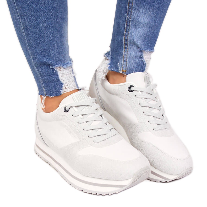 Pantofi sport dama pe platforma alba Big Star II274216