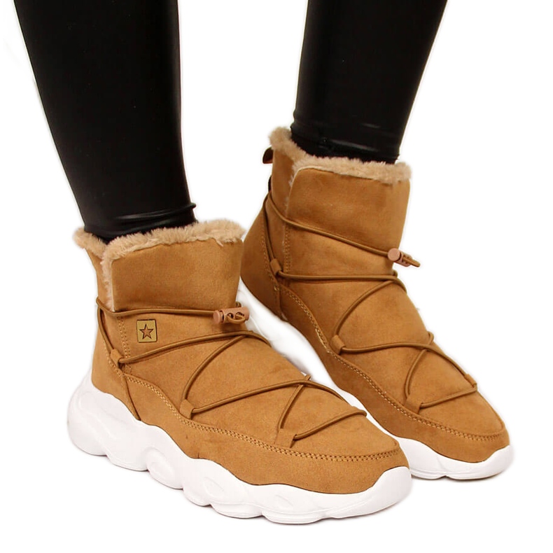 Cizme de zapada dama camel Big Star II274266 maro