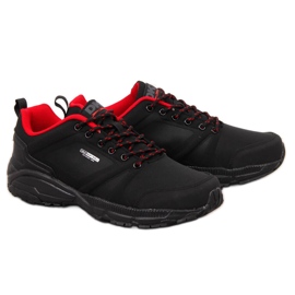 Pantofi sport de trekking impermeabili DK negri și roșii negru