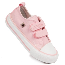 Tenisi pentru fete roz Velcro Big Star HH374099 Tenisi pentru fete roz Velcro Big Star HH374099