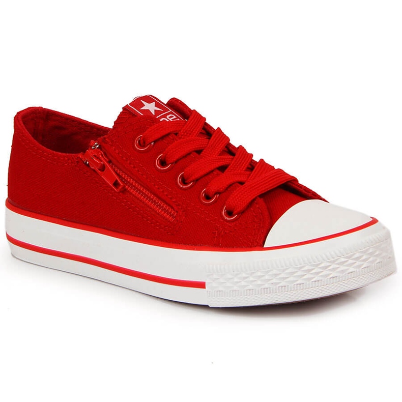 News Adidași roșii pentru copii cu fermoar NOUTĂȚI roșu