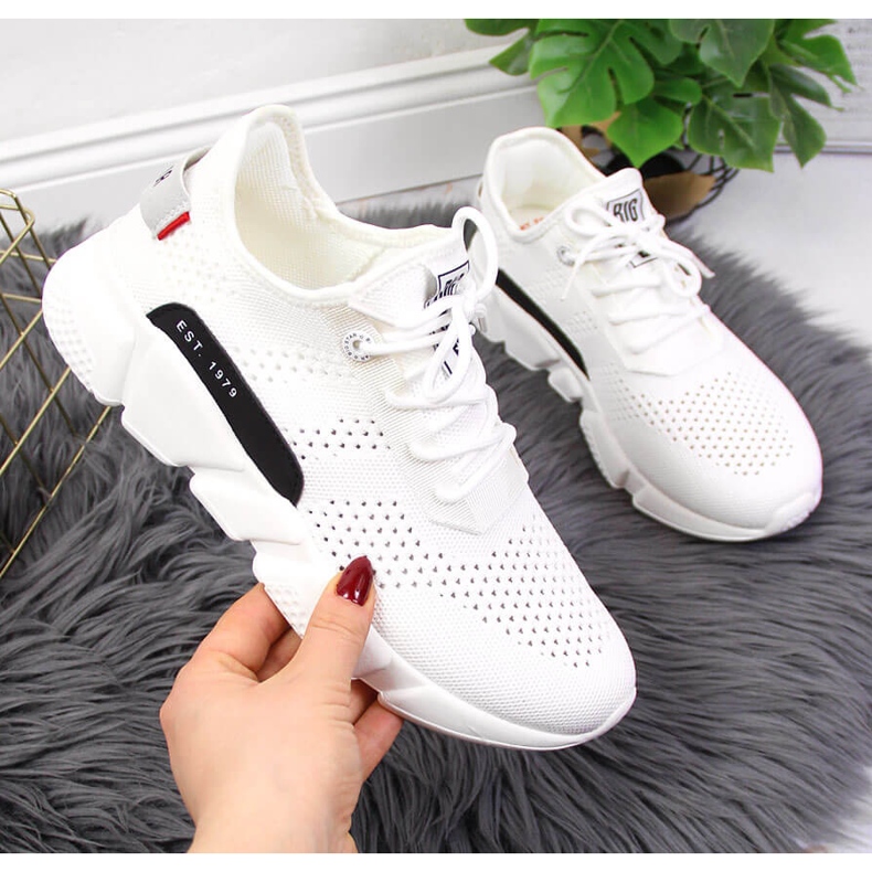 White Big Star JJ274271 pantofi sport din material textil alb White Big Star JJ274271 pantofi sport din material textil alb