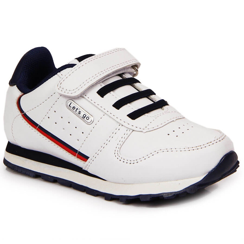 Pantofi sport copii alb American Club cu velcro
