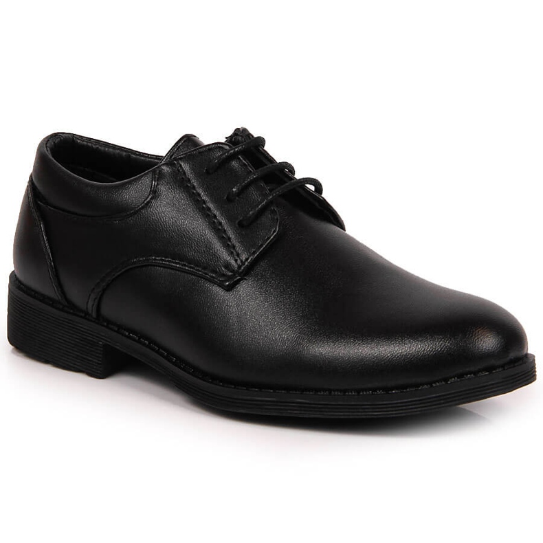 Pantofi negri formali pentru băieți de la American Club negru