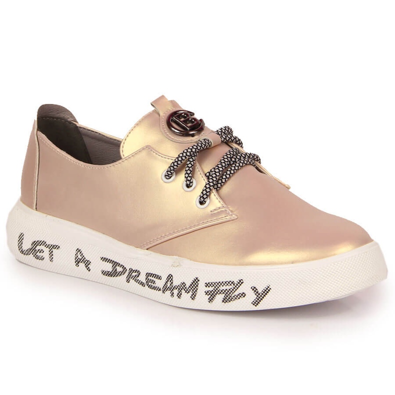 S.Barski Brogues de damă cu platformă roz perlat de S. Barski