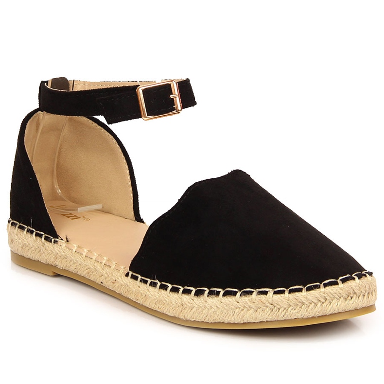 Sandale espadrile negre dama Jezzi negru
