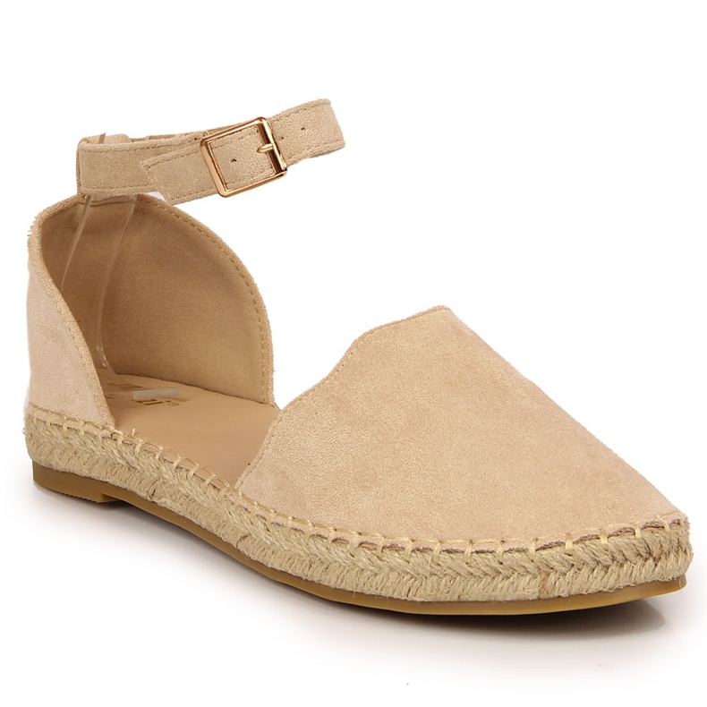 Espadrile de dama bej Sandale Jezzi