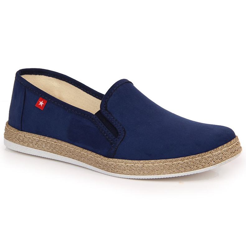 Espadrile slip on dama bleumarin Big Star JJ276003 albastru marin