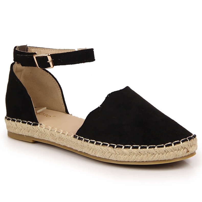 Sandale dama espadrile eVento negre negru
