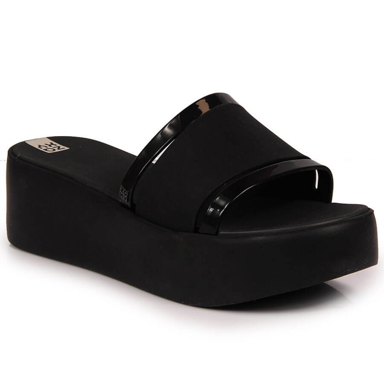 Negri Papuci de cauciuc dama pe platforma Zaxy HH285197 negru