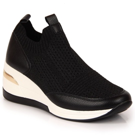 Tenisi negri cu pană de damă Artiker negru