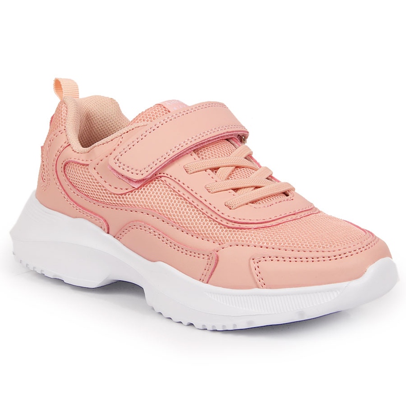 Pantofi sport pentru fete Pink American Club cu velcro roz Pantofi sport pentru fete Pink American Club cu velcro roz